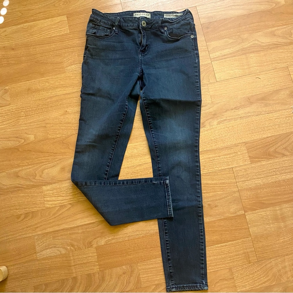 Bullhead Super High Rise Skinniest Blue Jeans